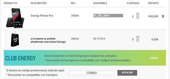 Código promocional Energy Sistem